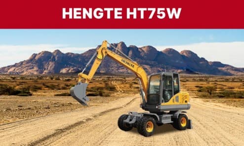 Колесный мини-экскаватор HENGTE HT75W