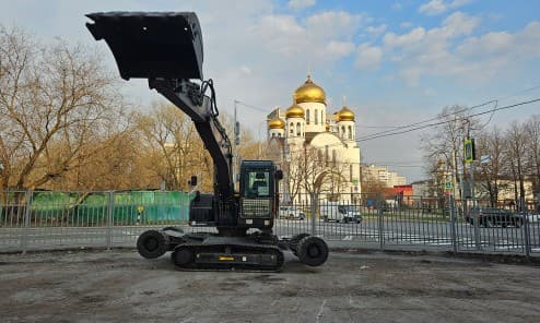 Мини-экскаватор колесно-гусеничный HZM X120
